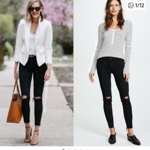 MOTHER Looker Ankle Fray Guilty As Sin Size 27